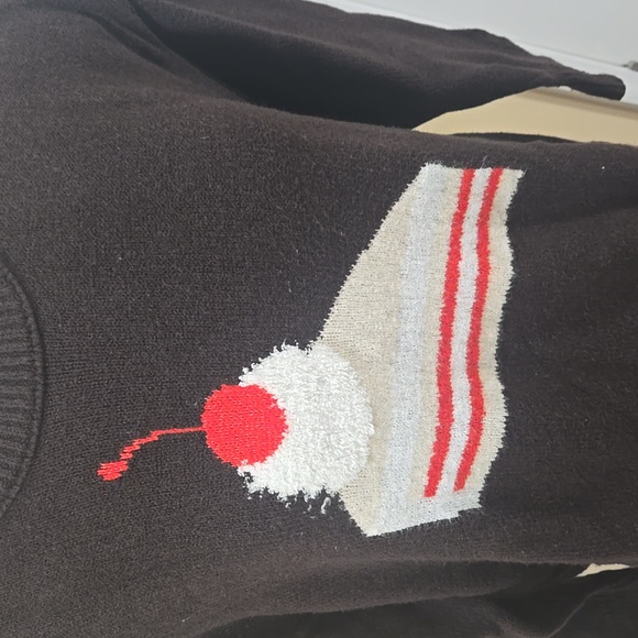 Aerie Brown Sweater with Cake Design! - Picture 2 of 6